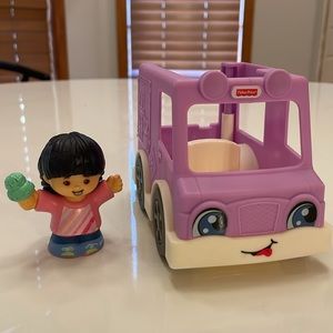 Fisher-Proce Little People Ice cream Truck and Girl with cone